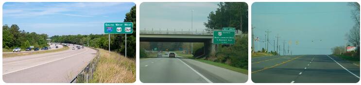 US 64 in North Carolina